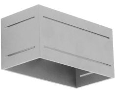 Lampex QUADO fali lámpa, 20x10cm, G9, 1x40W, szürke, 690/KB POP