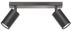 Lampex ROLOS 2 mennyezeti lámpa, fekete GU10, 2X40W 558/2 CZA
