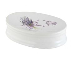 Bisk LAVENDER szappantartó tál, fehér 05661
