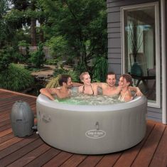 Lay-Z-Spa TAHITI AirJet felfújható masszázsmedence, 180x66 cm, fűtéssel, LED világítással, HMC 019