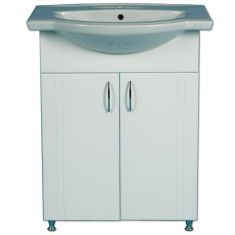 Libra LIBRA 700 mosdószekrény mosdóval, 85x70x51 cm, magasfényű fehér, MDF 06201728-22