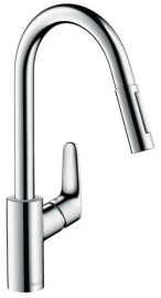 Hansgrohe M4116-H240 mosogató csaptelep kihúzható zuhanyfejjel, króm 73880000