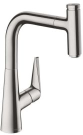 Hansgrohe M5115-H220 mosogató csaptelep 220 kihúzható fejjel, nemesacél felület 73852800