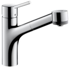 Hansgrohe M5216-H170 mosogató csaptelep kihúzható zuhanyfejjel, króm 73860000