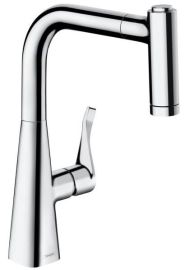 Hansgrohe M7116-H220 mosogató csaptelep kihúzható zuhanyfejjel, króm 73800000