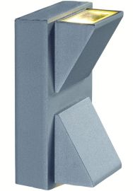 Markslöjd CARINA kültéri fali lámpa, szürke, LED, 2x1W 102579