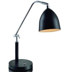 Markslöjd FREDRIKSHAMN asztali lámpa, fekete, E27, 40W 105025