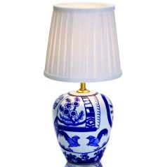 Markslöjd GÖTEBORG asztali lámpa, 17 cm, kék/fehér, E14, 40W 104999