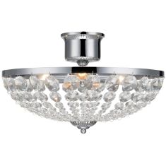 Markslöjd GRÄNSÖ kristály mennyezeti lámpa, króm, E14, 3x40W 105316