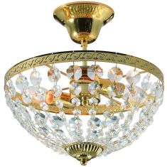 Markslöjd HANASKOG mennyezeti lámpa, arany, 30 cm, E14, 2x40W 100486