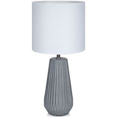 Markslöjd NICCI asztali lámpa, szürke/fehér, E14, 40W 106449