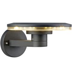 Markslöjd NOMAD kültéri fali LED lámpa, sötét szürke, LED, 8x1W 106255