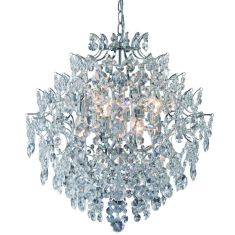 Markslöjd ROSENDAL kristály csillár, króm, E14, 6x40W 100533