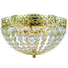 Markslöjd SAXHOLM mennyezeti kristály lámpa, arany, E14, 2x40W 106063