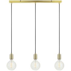 Markslöjd SKY függőlámpa, sárgaréz, E27, 3x60W 106335