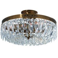 Markslöjd STRÖMSHOLM mennyezeti lámpa, kristály, antik réz, E14, 3x40W 100613