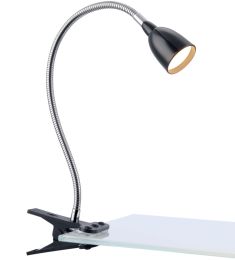 Markslöjd TULIP csíptetős LED lámpa, fekete, LED, 3W 106092