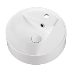 Marmy CHLOE ráépíthető mosdó, 40x40 cm, öntött márvány, fényes fehér