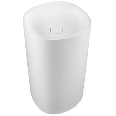 Marmy GAGA álló mosdó, 50x85 cm, öntött márvány, fényes fehér