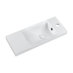 Marmy KAREN PLUS kézmosó, 55x22 cm, öntött márvány, fényes fehér