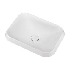 Marmy LEON beépíthető mosdó, 45x32 cm, öntött márvány, fényes fehér