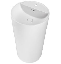 Marmy LOYD öntött márvány álló mosdó, matt fehér, D44x87 cm 80 1000 04 11 11