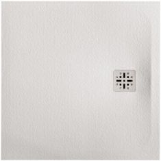Marmy DOLOMITE szögletes, öntött márvány zuhanytálca, 100x100 cm, matt fehér 80 7851 10 10 50