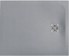 Marmy DOLOMITE szögletes, öntött márvány zuhanytálca, 100x120 cm, matt szürke 80 7852 10 12 53