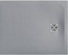 Marmy DOLOMITE szögletes, öntött márvány zuhanytálca, 80x100 cm, matt szürke 80 7639 80 10 53