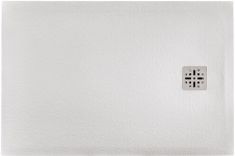 Marmy DOLOMITE szögletes, öntött márvány zuhanytálca, 80x120 cm, matt fehér 80 7640 80 12 50