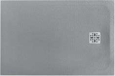 Marmy DOLOMITE szögletes, öntött márvány zuhanytálca, 80x120 cm, matt szürke 80 7640 80 12 53