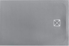 Marmy DOLOMITE szögletes, öntött márvány zuhanytálca, 80x140 cm, matt szürke 80 7641 80 14 53