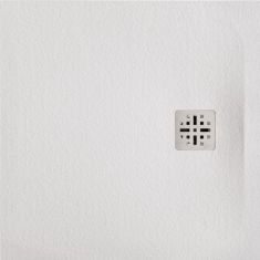 Marmy DOLOMITE szögletes, öntött márvány zuhanytálca, 80x80 cm, matt fehér 80 7638 80 80 50