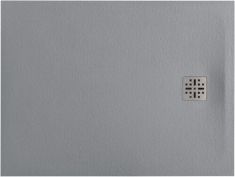 Marmy DOLOMITE szögletes, öntött márvány zuhanytálca, 90x120 cm, matt szürke 80 7643 90 12 53