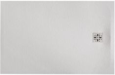 Marmy DOLOMITE szögletes, öntött márvány zuhanytálca, 90x140 cm, matt fehér 80 7853 90 14 50