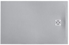 Marmy DOLOMITE szögletes, öntött márvány zuhanytálca, 90x140 cm, matt szürke 80 7853 90 14 53