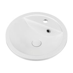 Marmy SABINA-IN beépíthető mosdó, 43x43 cm, öntött márvány, fényes fehér