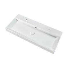 Marmy SAVONA öntött márvány (D) dupla mosdó, 2 csaplyukkal 100x45 cm 6 229 37 10 12 18