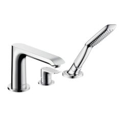 Hansgrohe METRIS 3-lyukú peremre szerelhető egykaros kádtöltő csaptelep 31190000