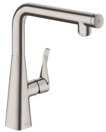 Hansgrohe Metris Select mosogató csaptelep, nemesacél felület 14847800