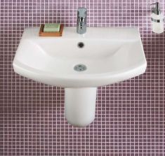 Alföldi MIRON mosdó, 1 csapfurat középen 61x48 cm, fehér Easyplus felülettel 519459R1
