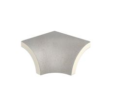 MISTERY WHITE 117 4x4 Domború alsó sarokelem Rosagres