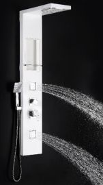 Wellis MODICA zuhanypanel, egykaros csaptelep, kézizuhany, esőztető, polc 17020516-456
