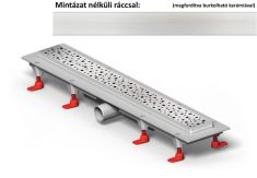 Mofém LINEAR MLP-850 KF padlóösszefolyó, burkolható, padló 501-0004-00
