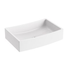 Ravak FORMY 02 500 D pultra ráépíthető mosdó, 50x41, túlfolyó nélkül, fehér XJM01250000