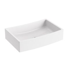 Ravak FORMY 02 600 D pultra ráépíthető mosdó, 60x41, túlfolyó nélkül, fehér XJM01260000