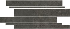 MURETTO NEXUS Antracite 22x44 kőporcelán dekor Cifre