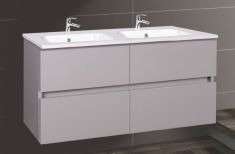 Wellis ELOIS 120 4 fiókos mosdószekrény 119x45x55 cm, szürke 17020516-539