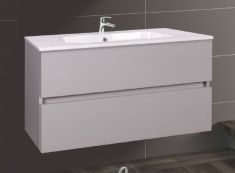 Wellis ELOIS 80 2 fiókos mosdószekrény 79x45x55 cm, szürke 17020516-536