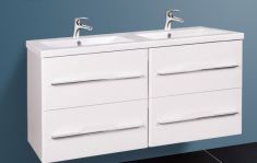 Wellis NINA 120 4 fiókos mosdószekrény 119x45x55 cm, fehér 17020516-559